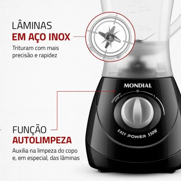 liquidificador-mondial-easy-power-l550-1001-Utilidades-Pouso-Alegre-MG